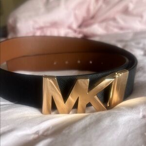 Michael Kors Tan Belt with Gold Buckle